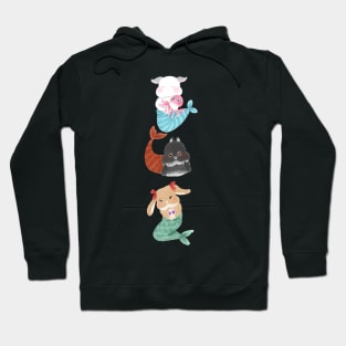 Mermaid Bunny BSC Horizontal Line | Bailey Sean Claude x Bunniesmee Hoodie